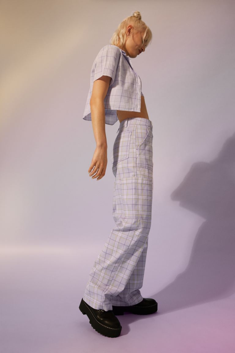 Straight Low Cargo Jeans